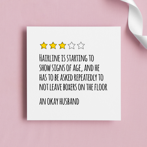 Custom Review Card with Star Rating - The Perfect Valentine's Card