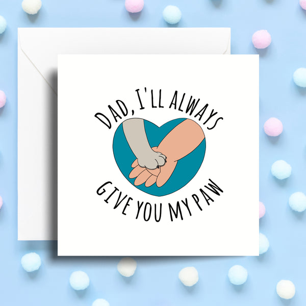Cute Dog Dad Father's Day Card - Perfect for Dog Lovers