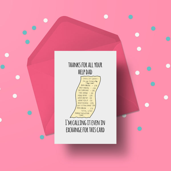 Funny Dad Can Fix It Father's Day Card - Humorous Greeting Card