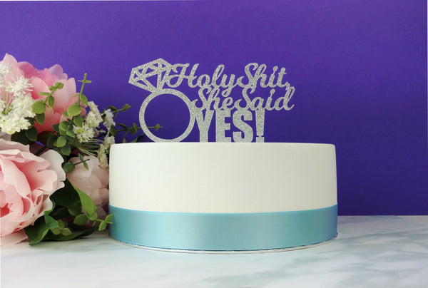 Cheeky Engagement Cake Topper - Perfect for Couples
