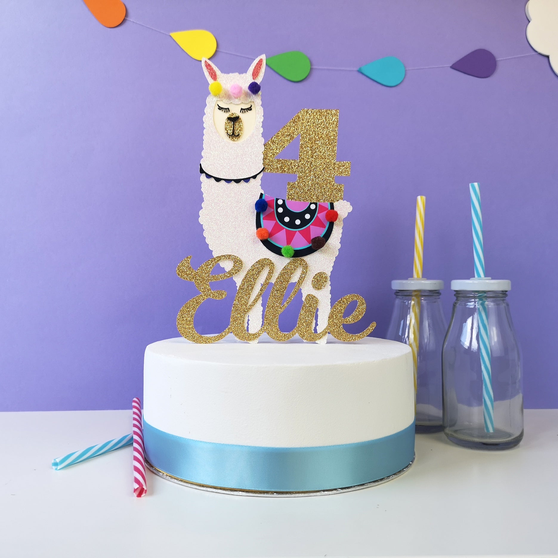 Llama and Cactus Cake - READ ITEM DESCRIPTION AT BOTTOM OF PAGE – Artfetti  Cakes