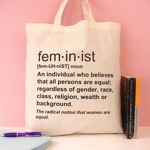 Feminist Tote Bag - Reusable Shopping Bag for Women Empowerment