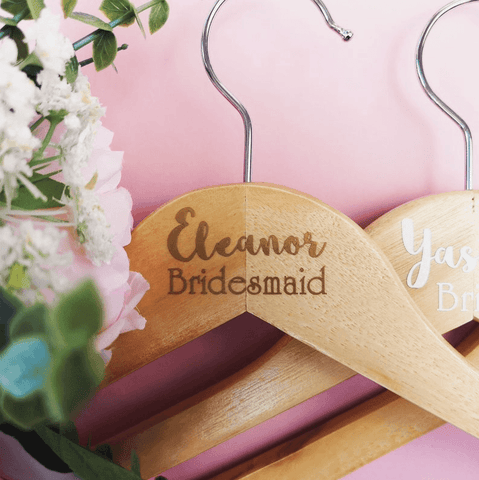 Personalised Bride Hanger Decals - Choose Your Colours Wedding Hangers Chibi Chi Designs 