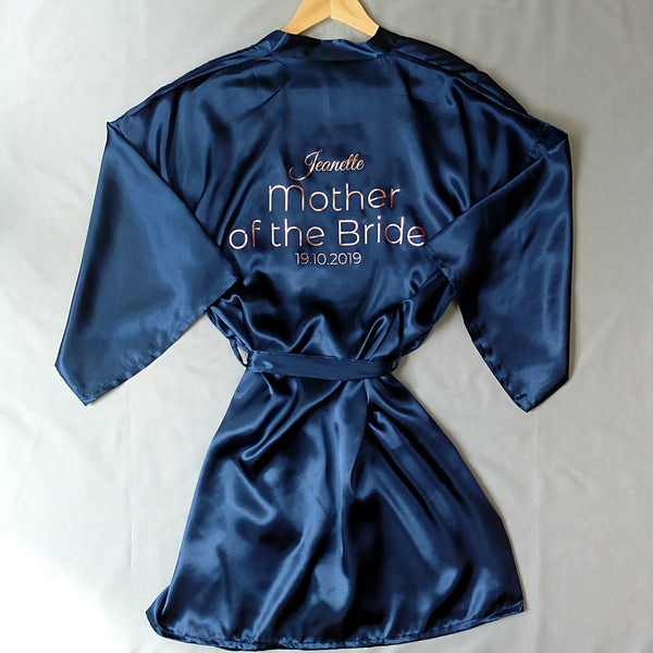 Personalised Bridesmaid Robes Robes ChibiChiDesign 