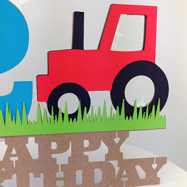 Tractor Cake Topper Cake Toppers ChibiChiDesign 